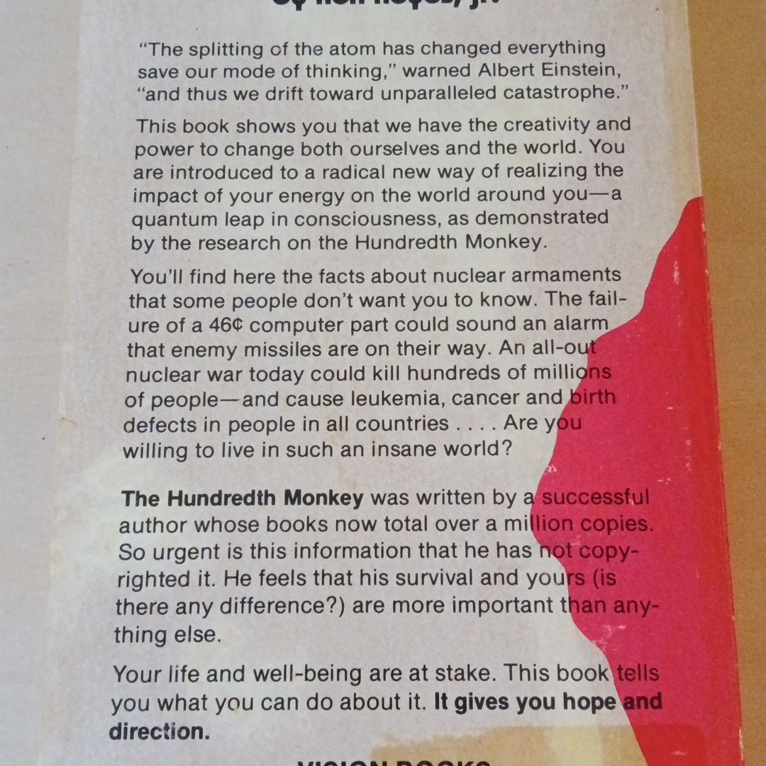 The Hundredth Monkey by Ken Keyes