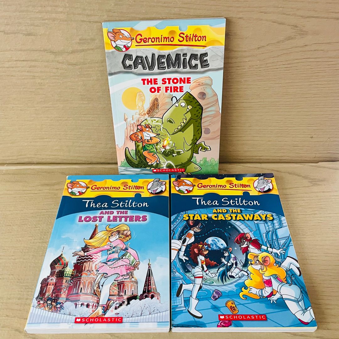Geronimo & Thea Stilton Bundle (Lot of 3); The Stone of Fire, Star Castaways, Lost Letters