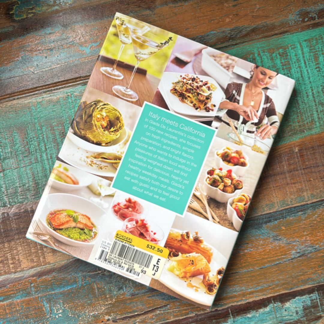 4 BOOKS: Happy Cooking; Giada’s Feel Good Food; Giada’s Kitchen; Giada’s Family Dinners