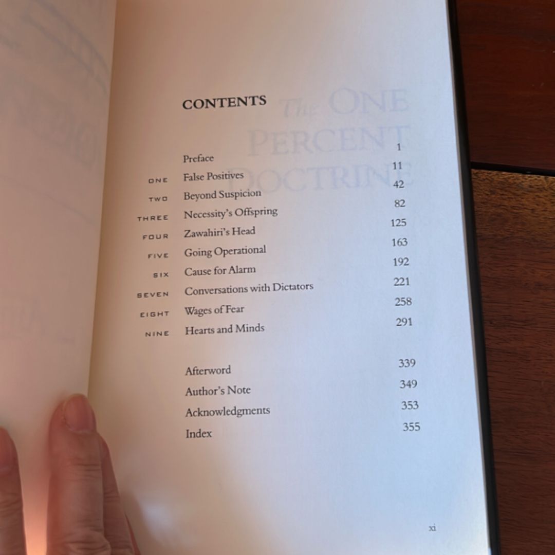 The One Percent Doctrine (2006 1st Print)