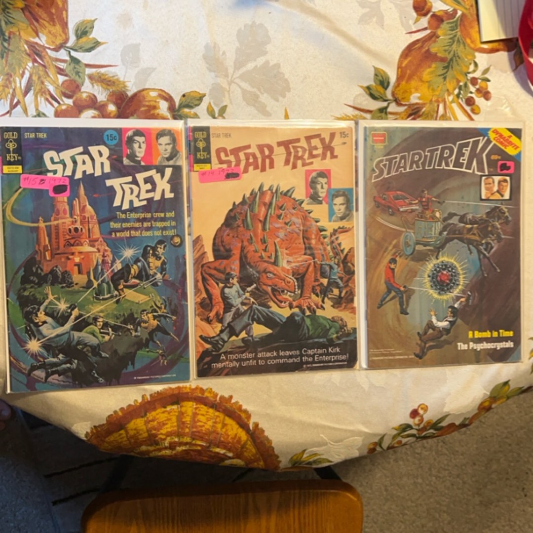 3 Vintage Star Trek Comic Books - 1972 And 1978