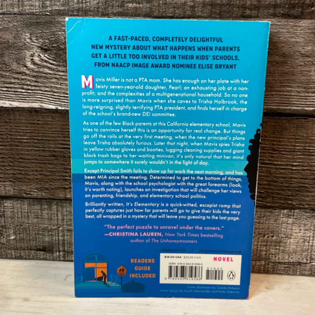 It's Elementary: A Novel by Elise Bryant, Murder Mystery Book Club Edition, Paperback