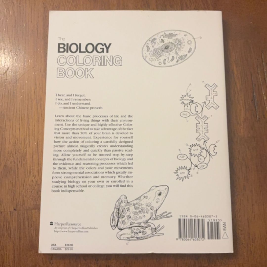 The Biology Coloring Book by Robert D. Griffin