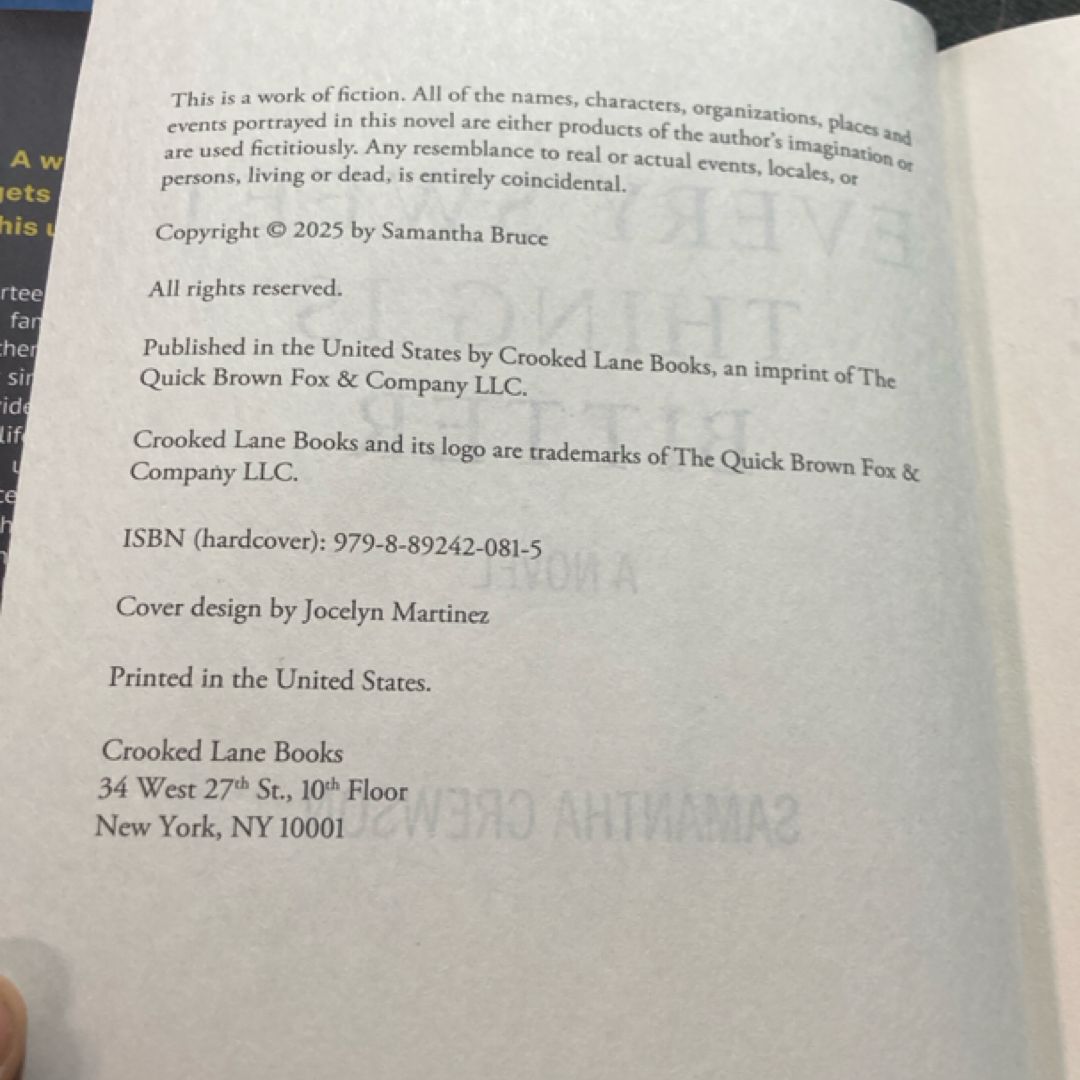 Every Sweet Thing Is Bitter