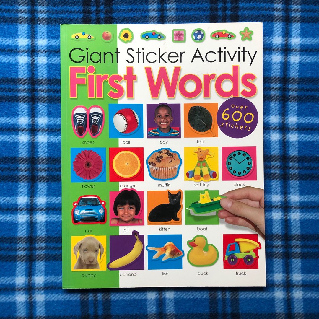 Giant Sticker Activity First Words