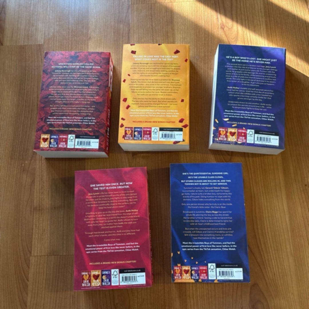 Boys of Tommen by Chloe Walsh, UK edition Paperbacks