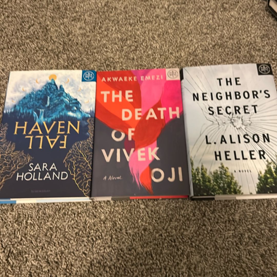 BOTM bundle: Havenfall/The Death of Vivek Oji/The Neighbor’s Secret