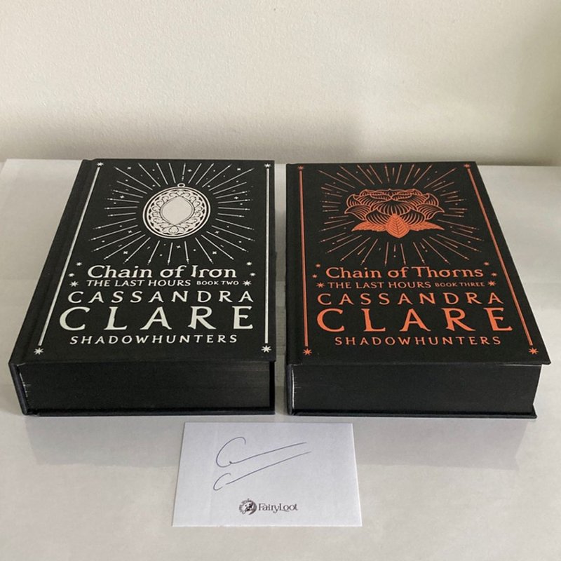Chain of Thorns & Chain of Iron w/ SIGNED Bookplate Fairyloot Exclusive Editions