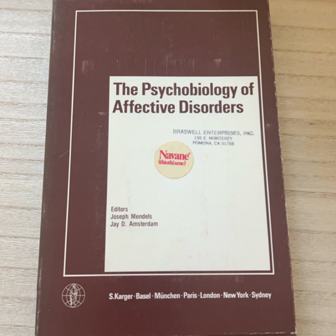 The psychobioligy Of Affective Disorders