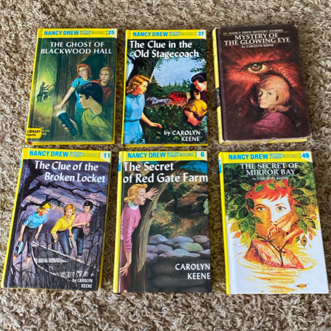 Nancy Drew #6, 11, 25, 37, 49, 51 bundle