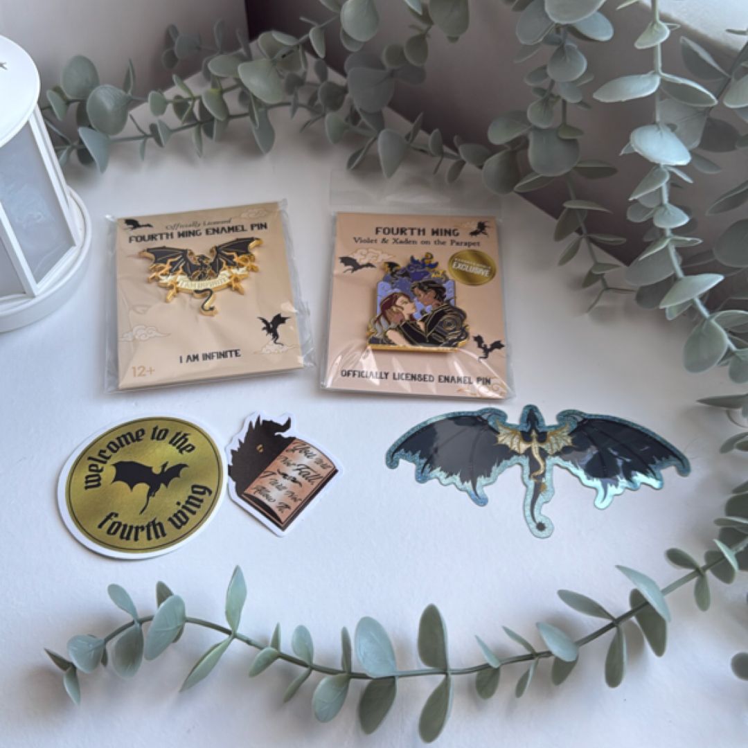 Fourth Wing Pin and Sticker Bundle
