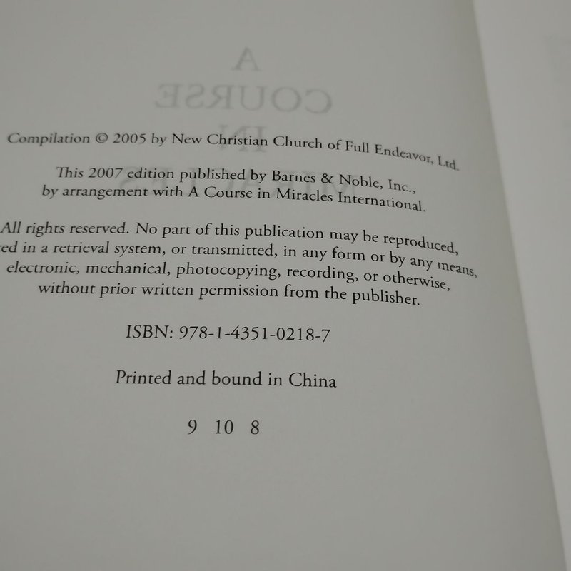 A Course in Miracles