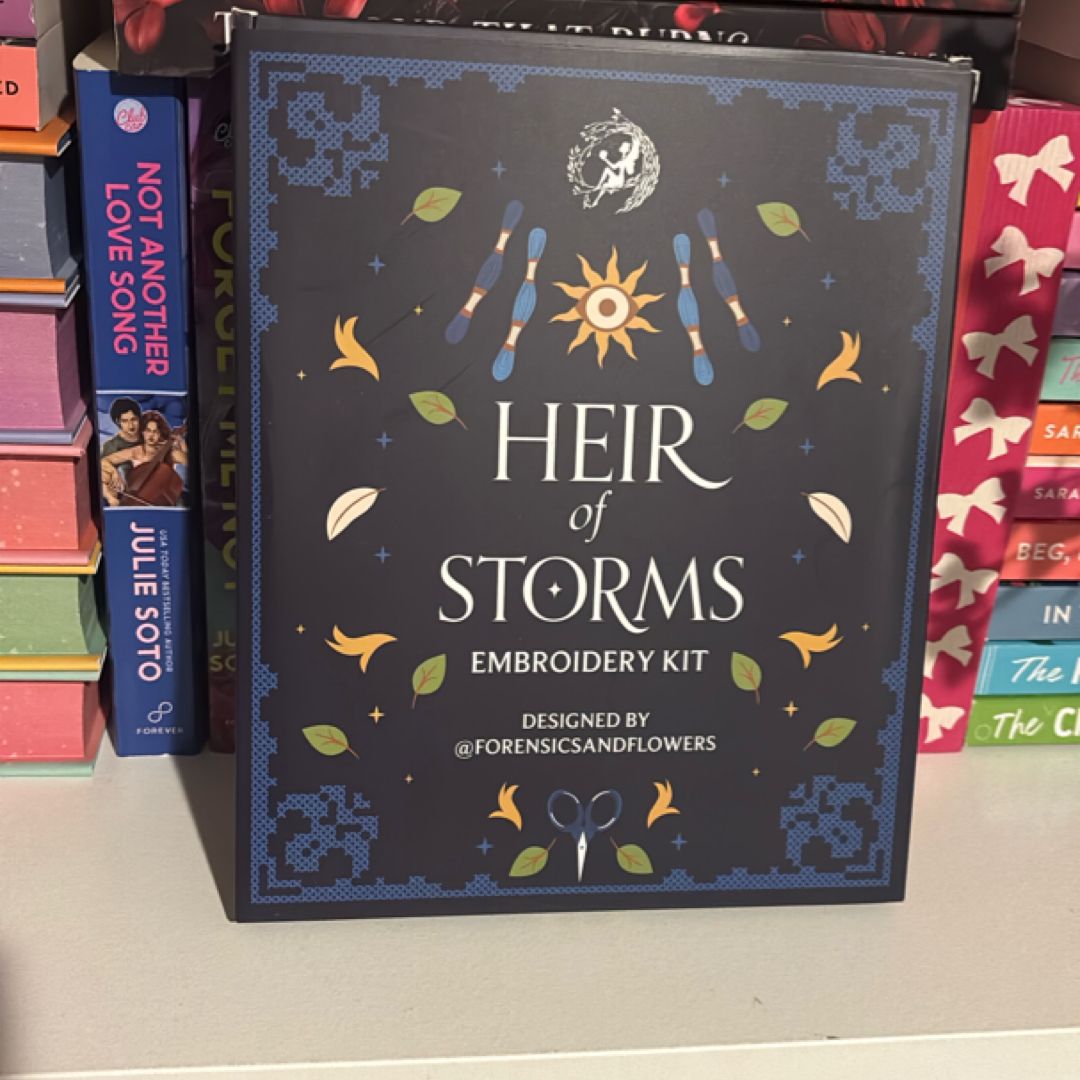 Heir of Storm themed fairyloot Embroidery Kit