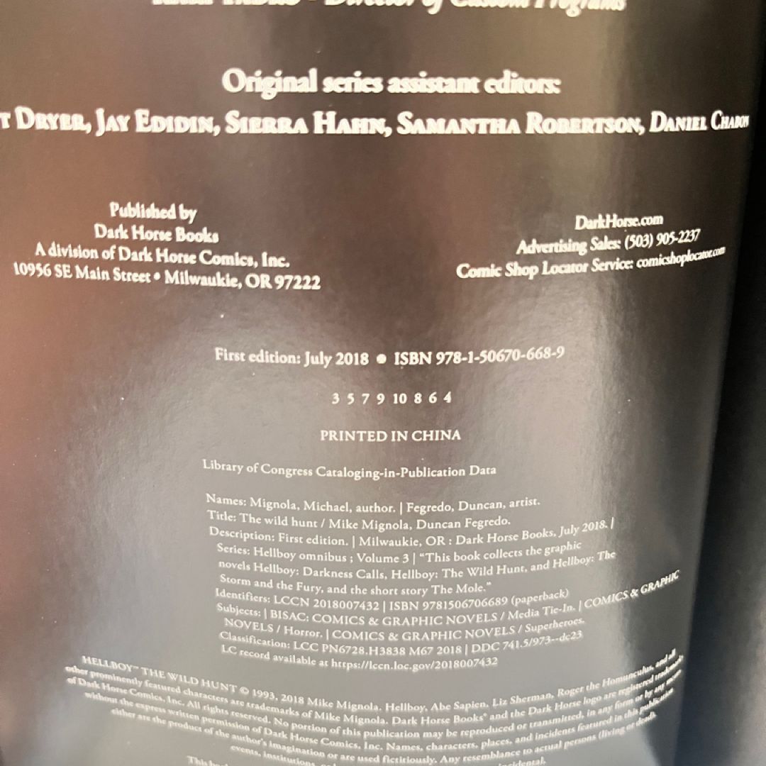 Hellboy Omnibus Volume 3: the Wild Hunt