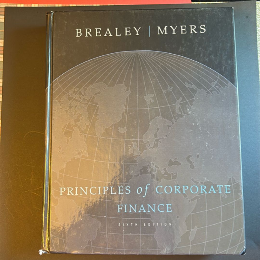Study Guide to accompany Principles of Corp. Finance