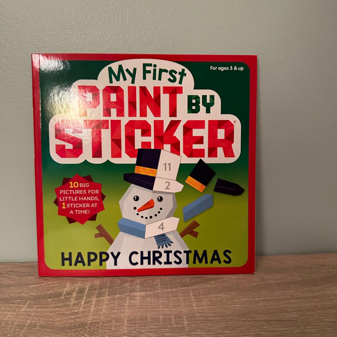 My First Paint by Sticker: Happy Christmas