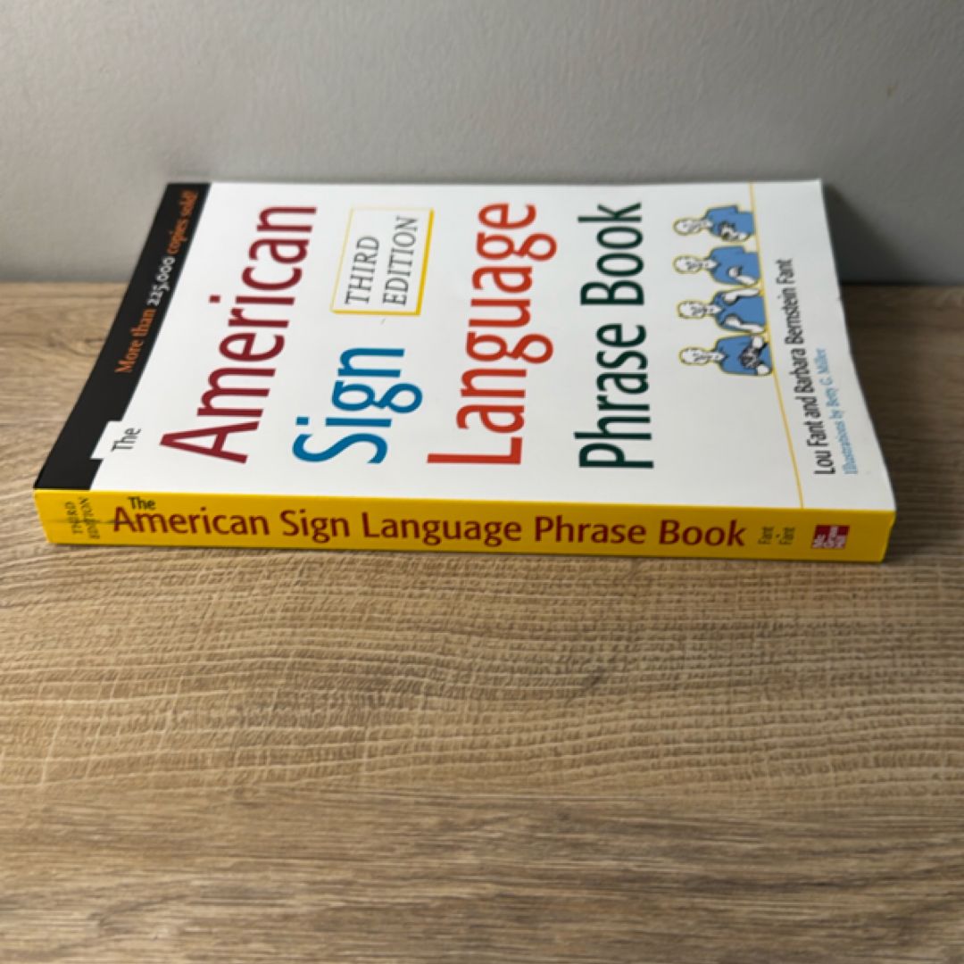 The American Sign Language Phrase Book by Barbara Bernstein Fant, Betty ...