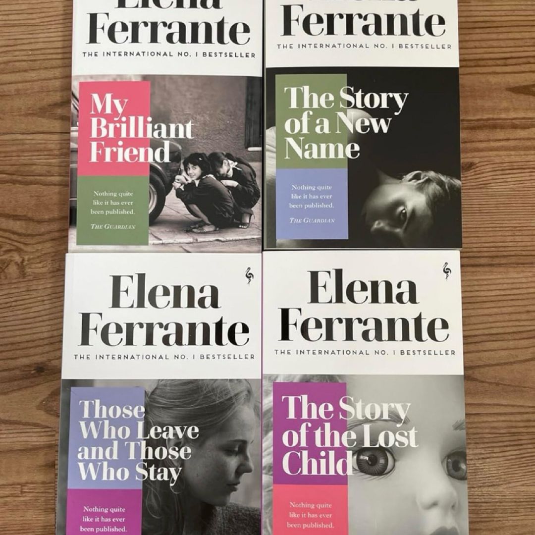 Neapolitan Novels Series Elena Ferrante Collection 4 Books Bundle (My Brilliant Friend, The Story of a New Name, Those Who Leave and Those Who Stay, Story of the Lost Child)