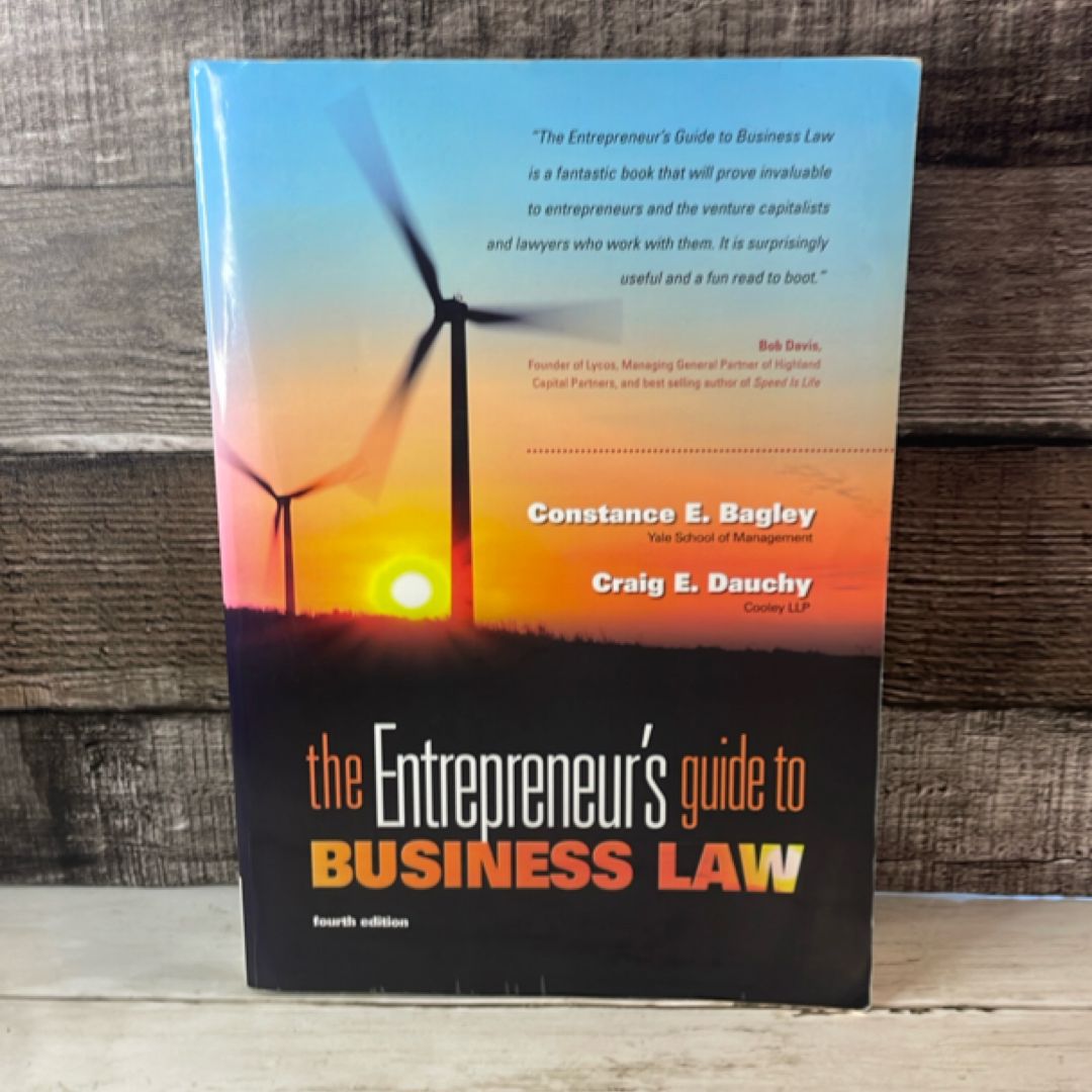 The Entrepreneur's Guide to Business Law