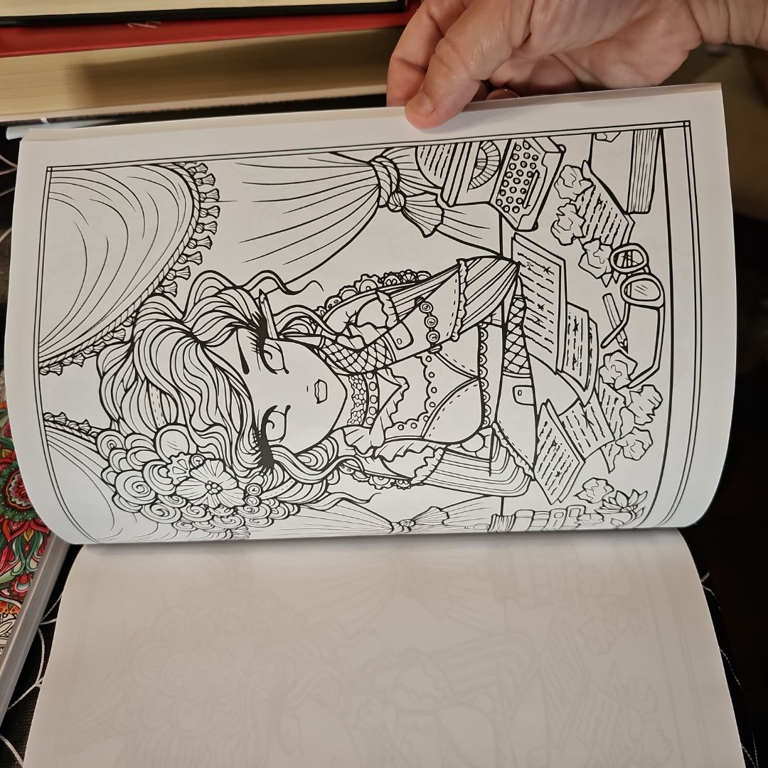 Steampunk Darlings Coloring Book