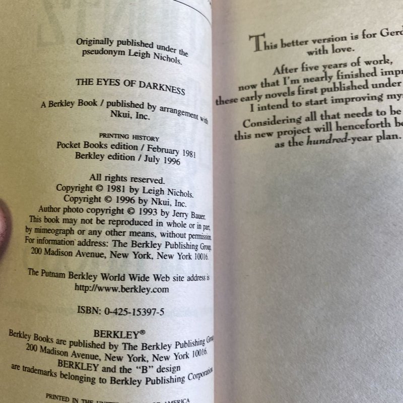 The Eyes of Darkness