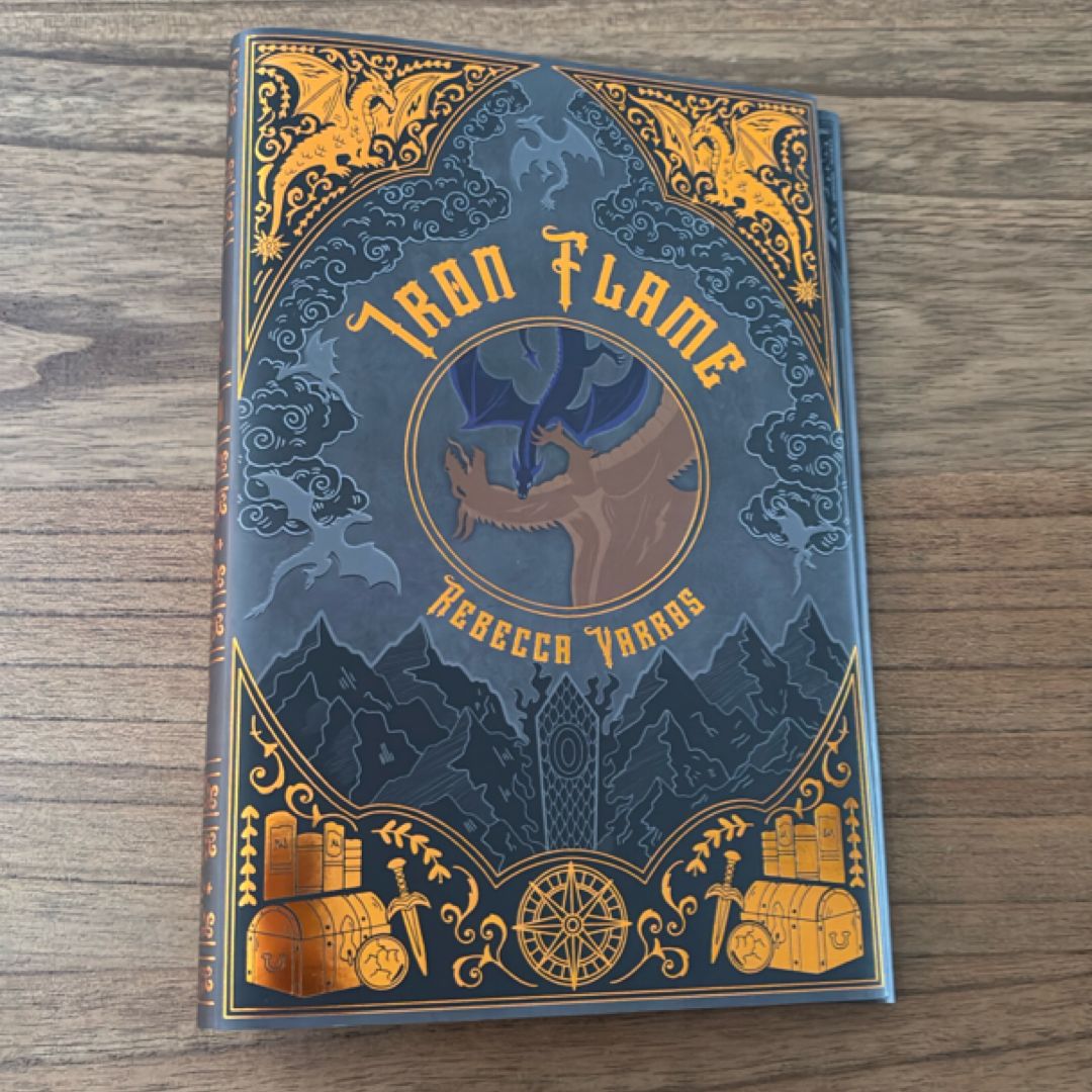 Iron Flame Lilac Library’s Dust Jacket