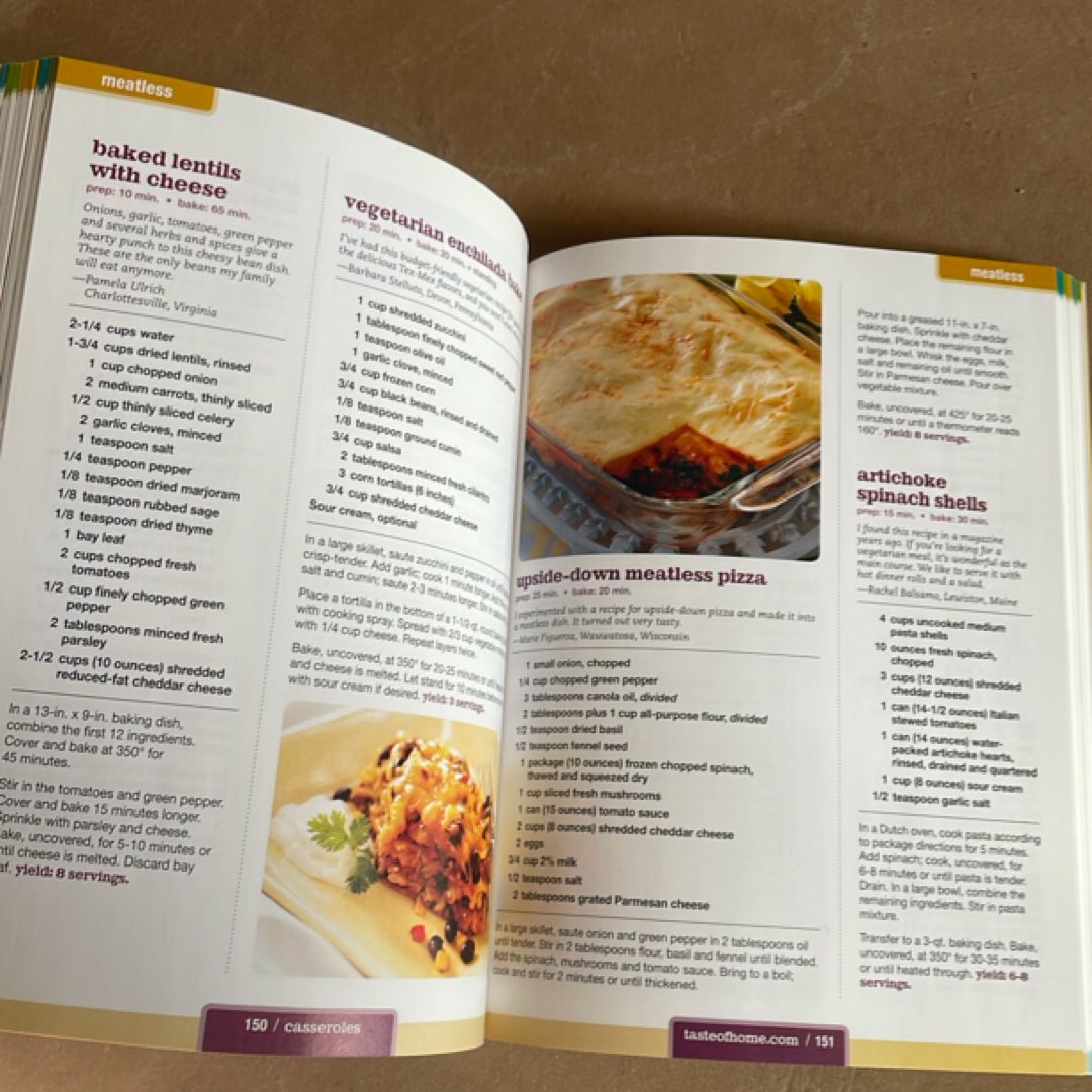 Taste of Home Casseroles