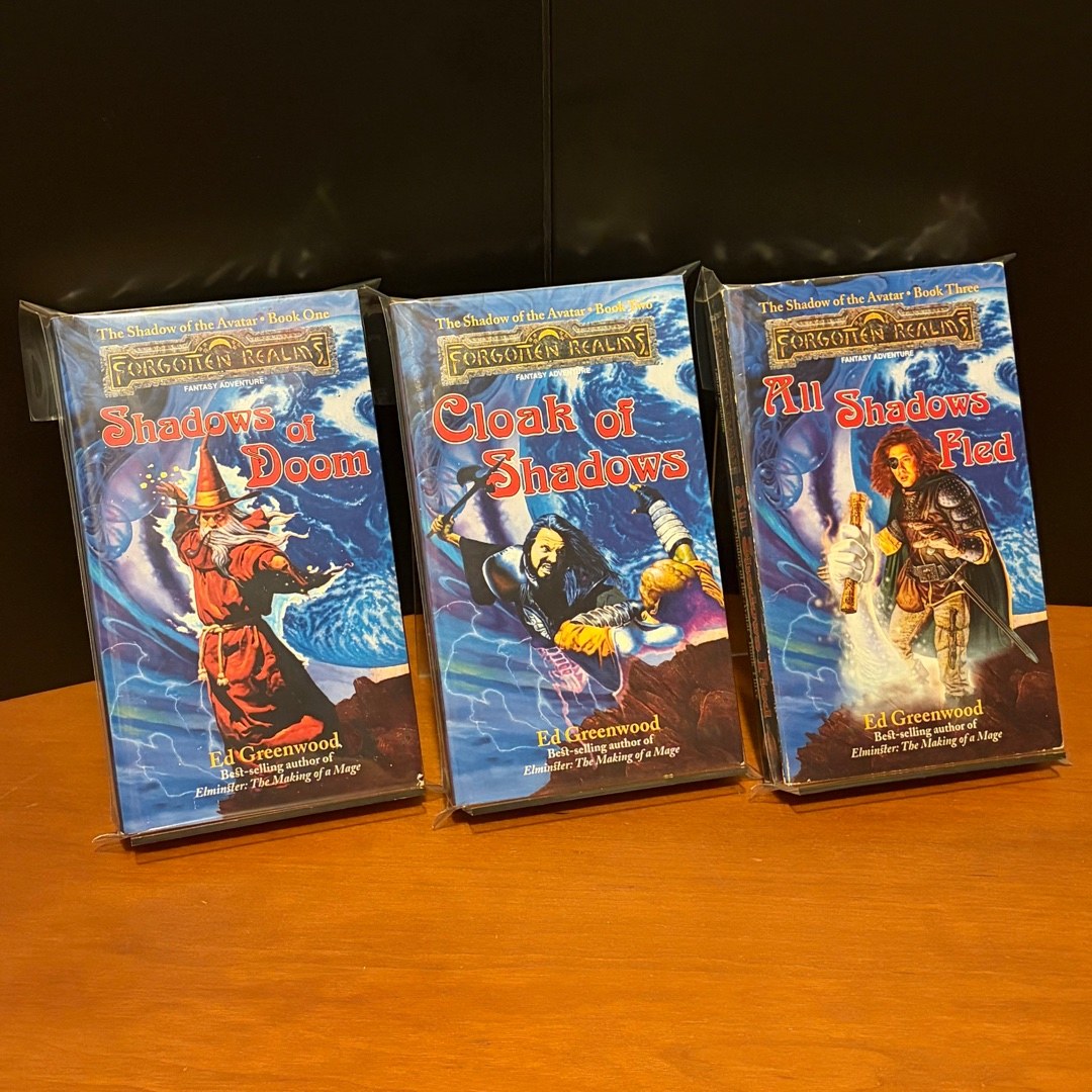 Forgotten Realms: Complete First Edition Shadow of the Avatar Trilogy: Shadows of Doom, Cloak of Shadows, All Shadows Fled