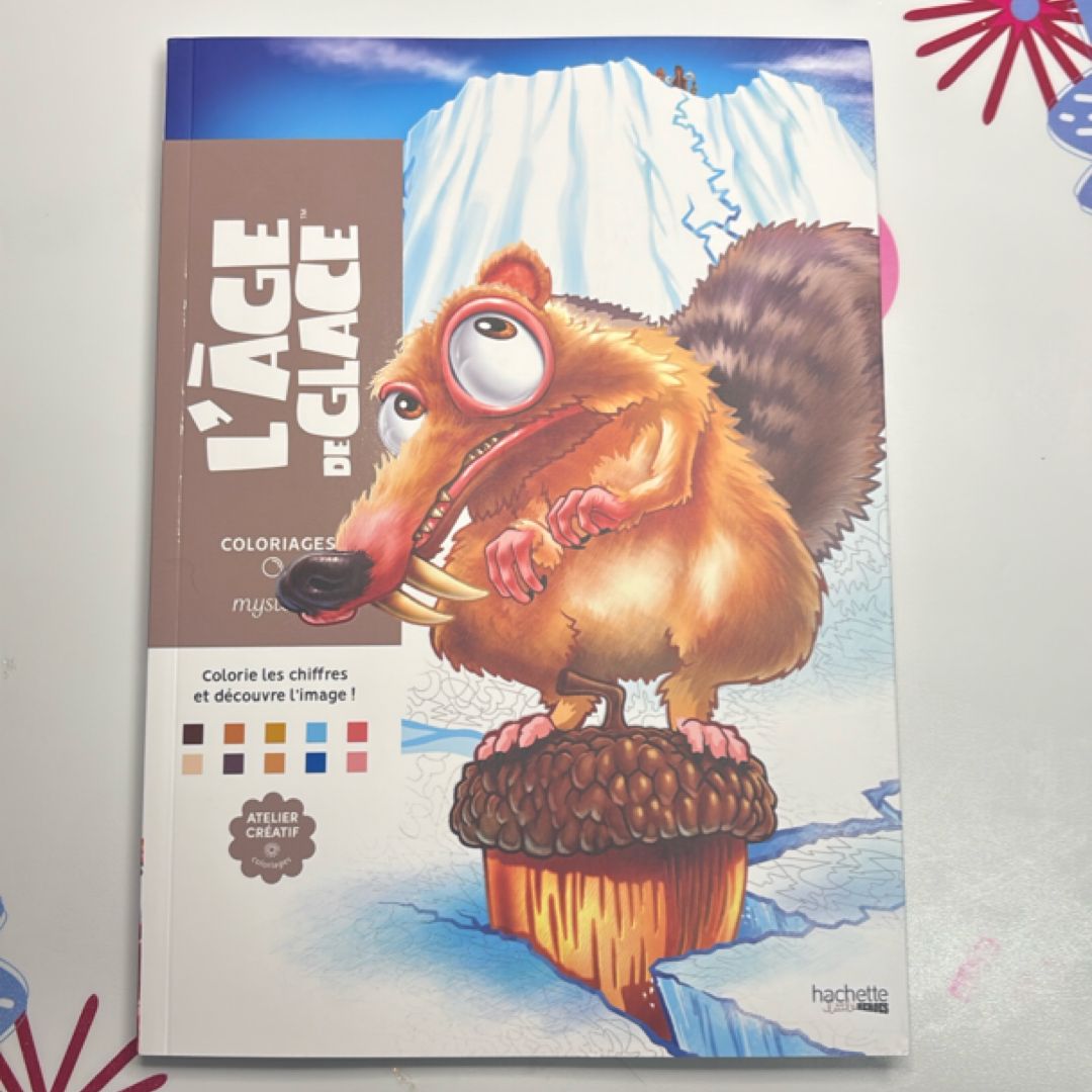 Ice age mystery coloring book 