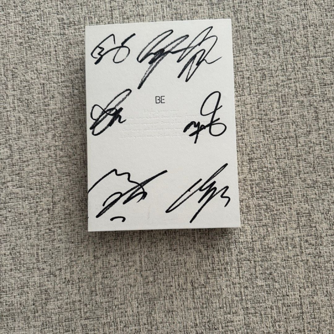 Bts Be Autographed Album 