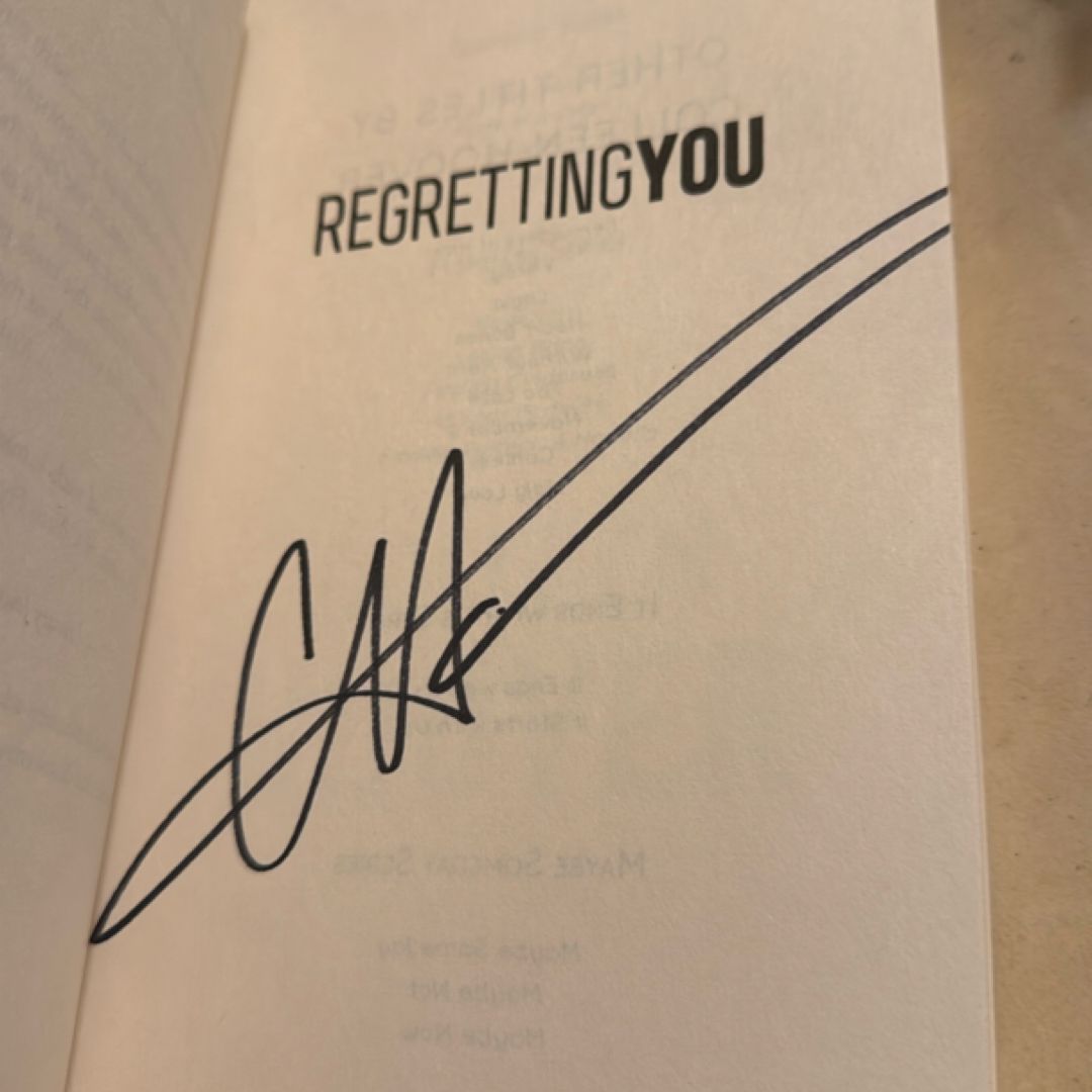 Regretting You ( Hand Signed)