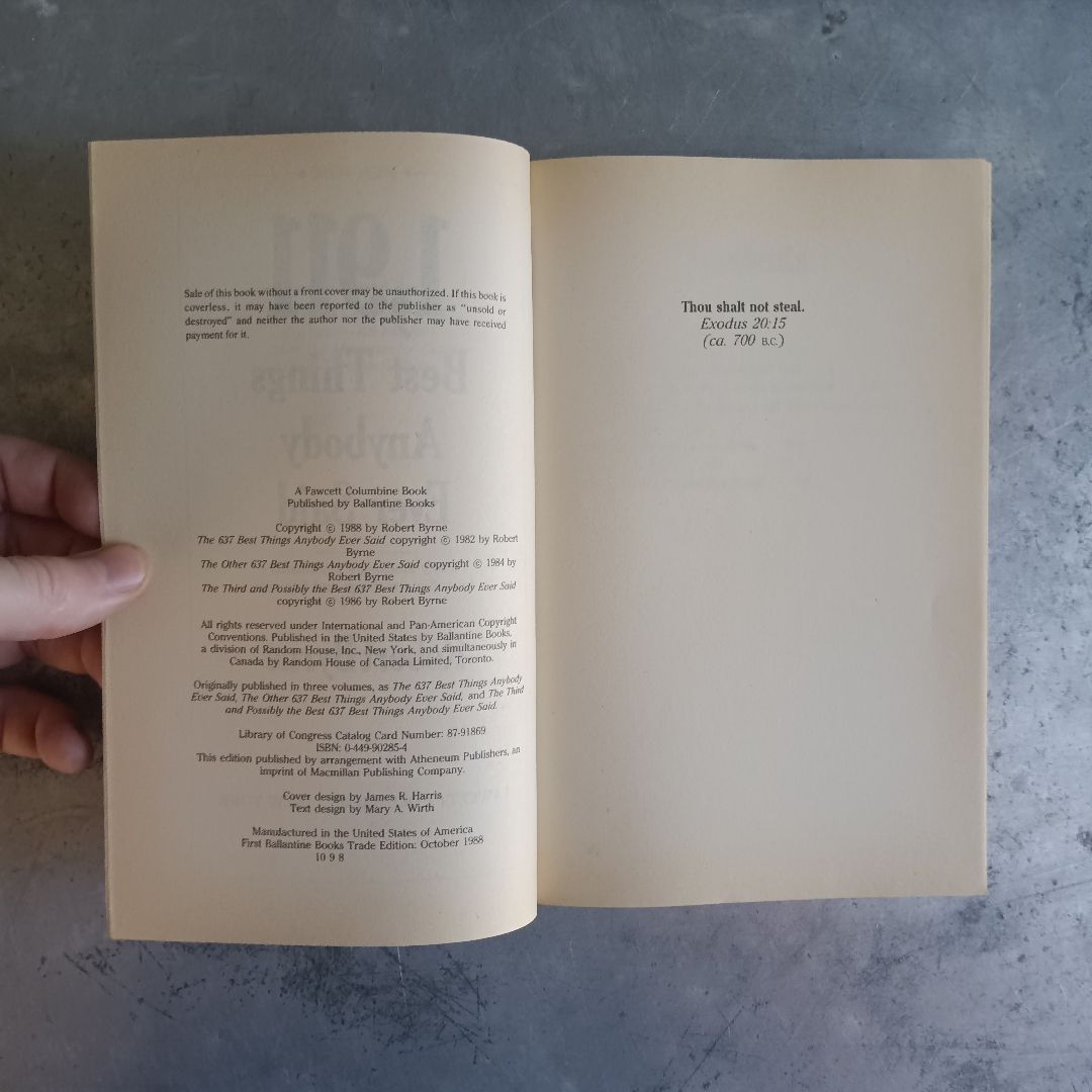 1,911 Best Things Anybody Ever Said