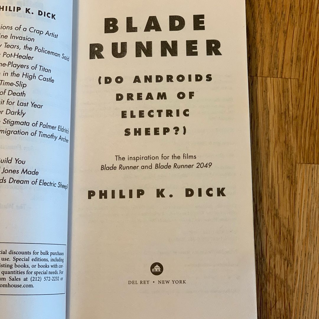 Do Androids Dream of Electric Sheep?
