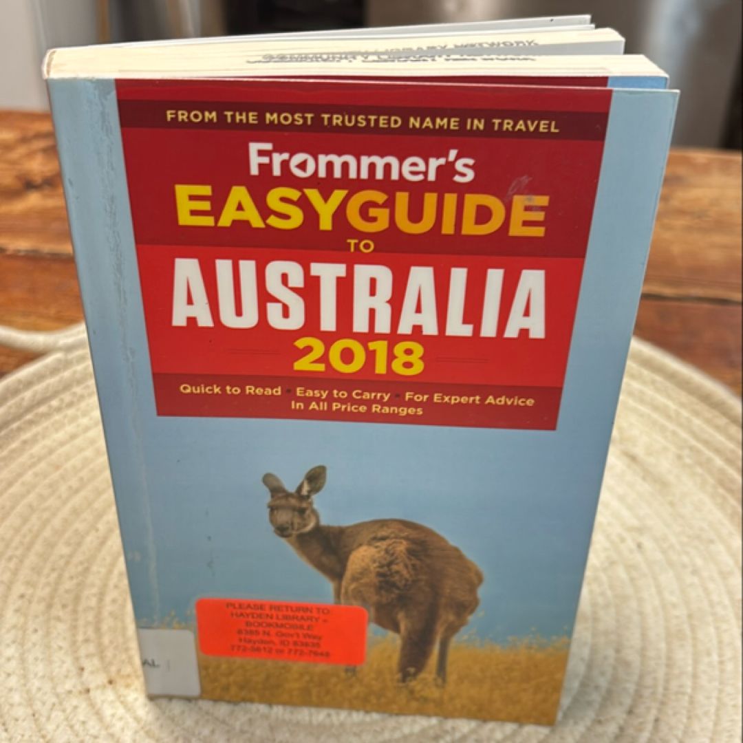 Frommer's EasyGuide to Australia 2018 by Lee Mylne