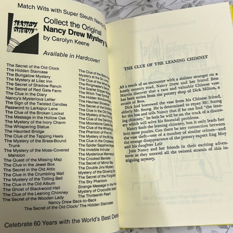 Nancy Drew 26: the Clue of the Leaning Chimney