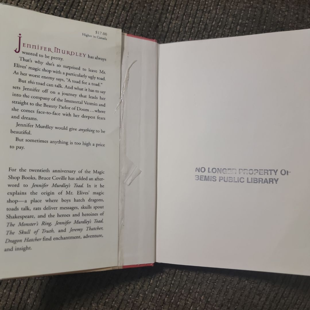 Jennifer Murdley's Toad