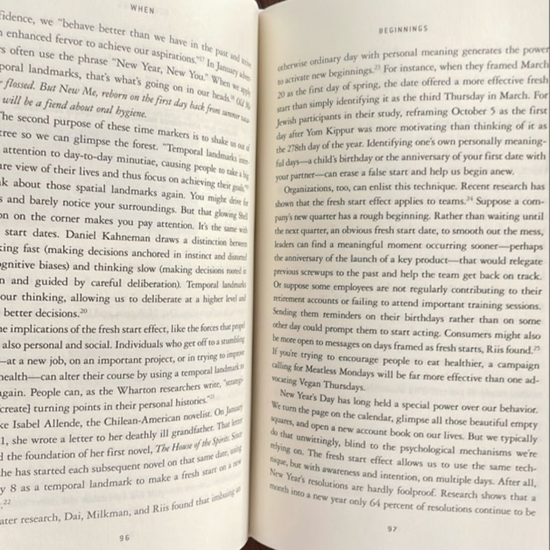 When: the Scientific Secrets of Perfect Timing