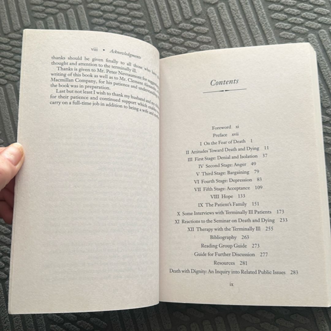 On Death and Dying