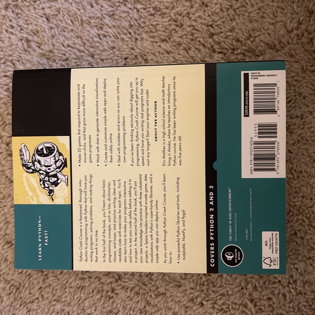 Python Crash Course by Eric Matthes, Paperback | PangoBooks