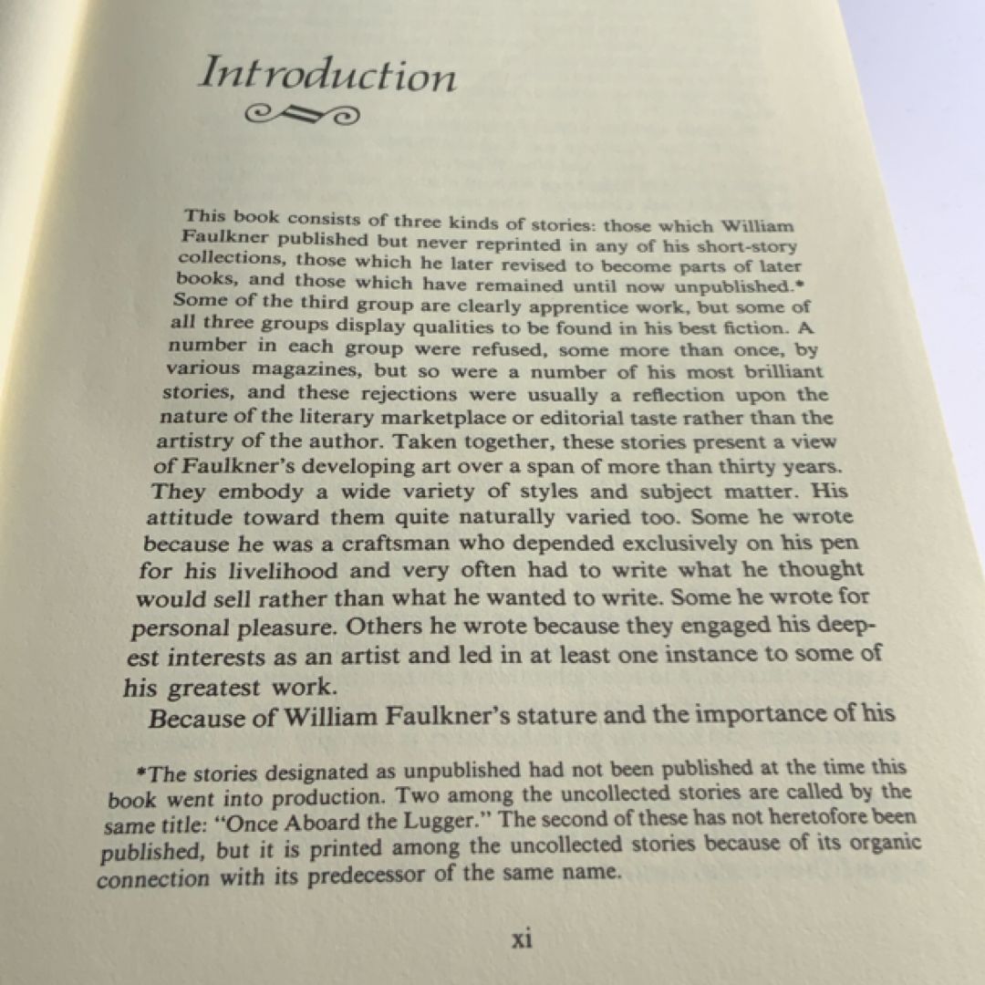 The Uncollected Stories of William Faulkner
