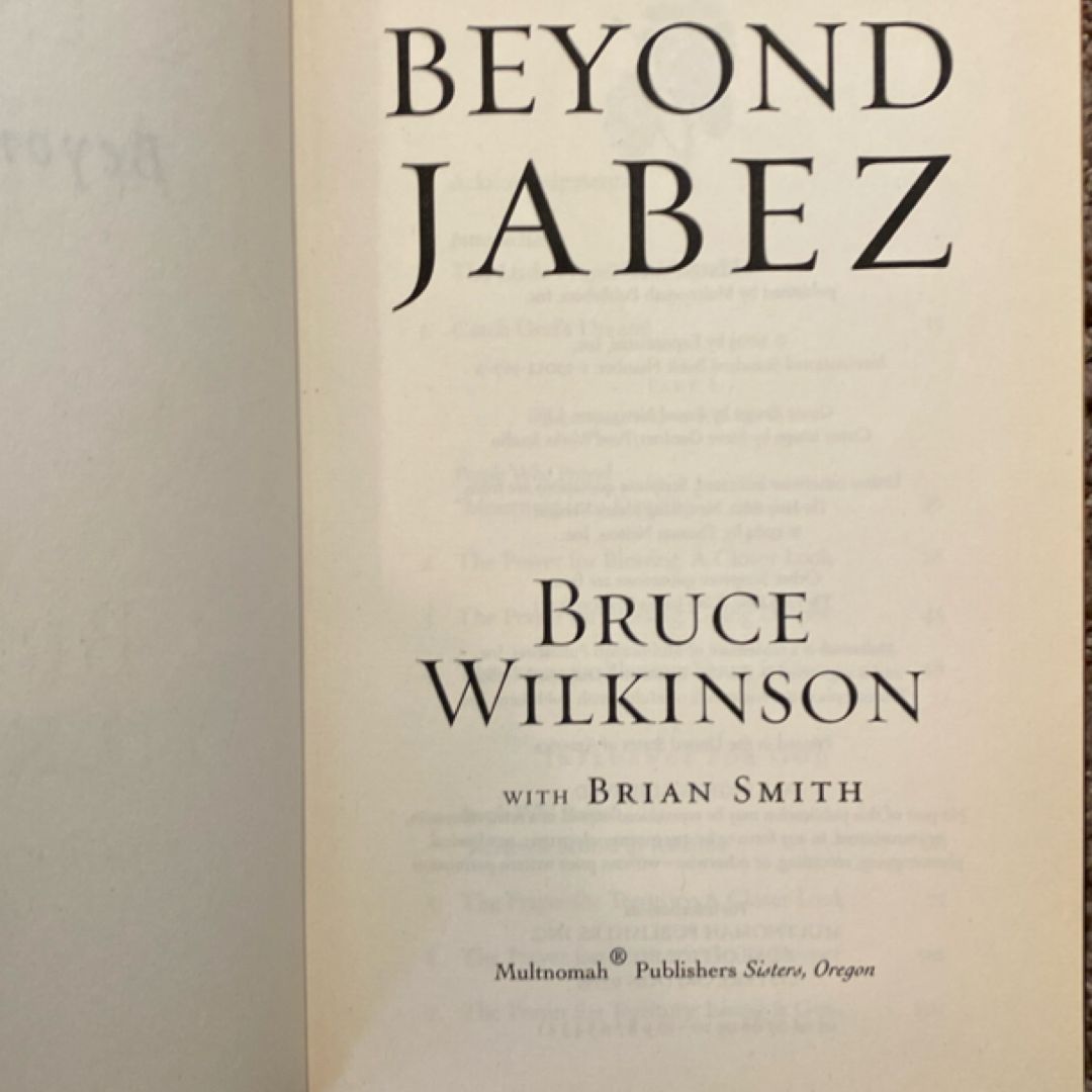 Beyond Jabez