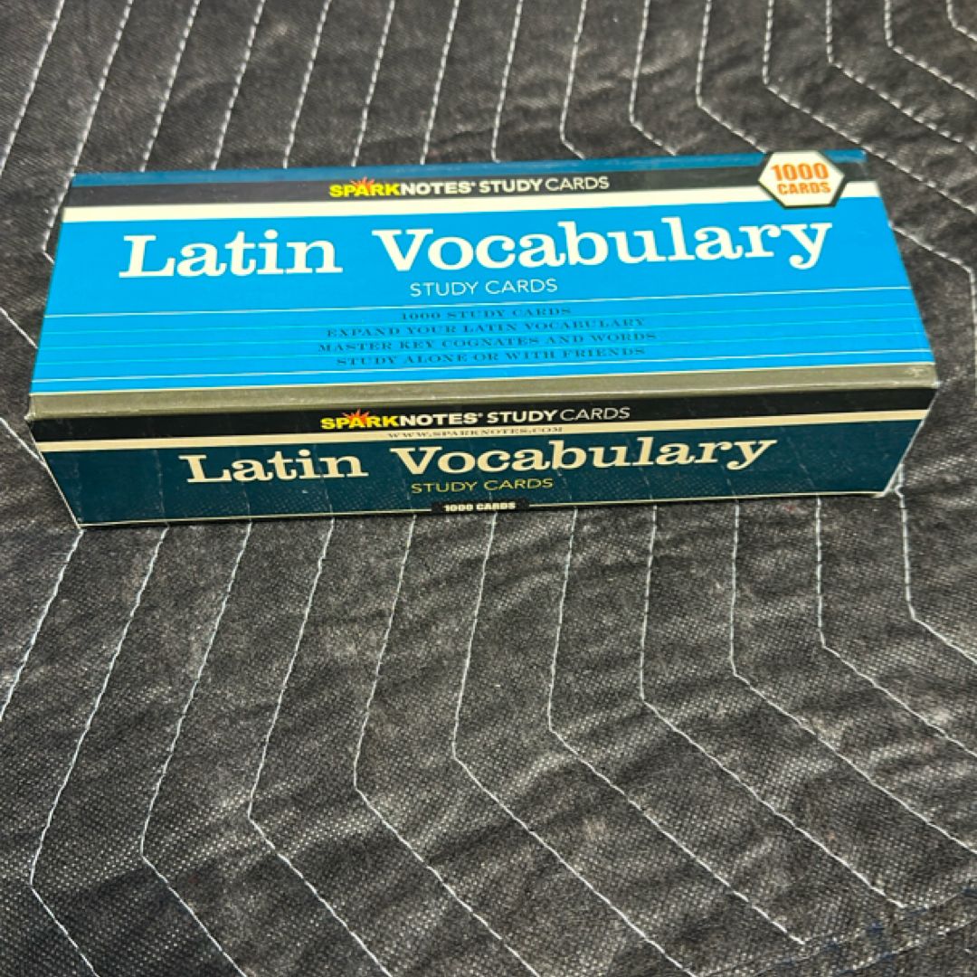 Spark Notes Study Cards Latin Vocabulary (Spark Notes)
