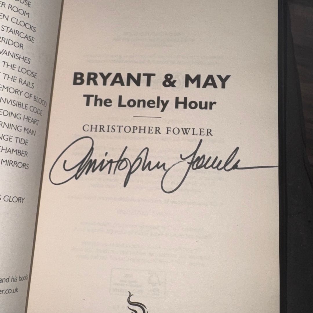 Bryant and May: the Lonely Hour