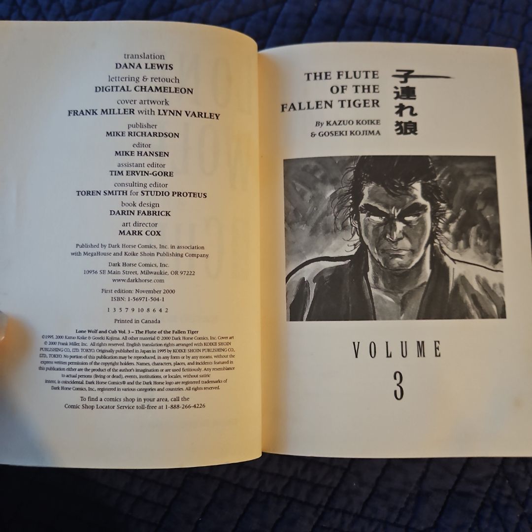 The Flue of the Fallen Tiger by Kazuo Koike, Dana Lewis