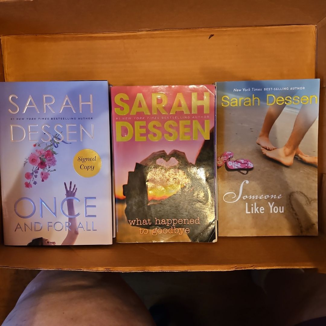 Lot of 3 Books - Once and For All, What Happened to Goodbye, Someone Like You