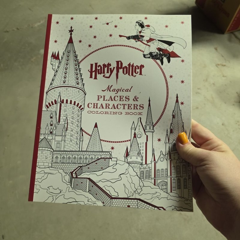 Harry Potter Magical Places and Characters Coloring Book