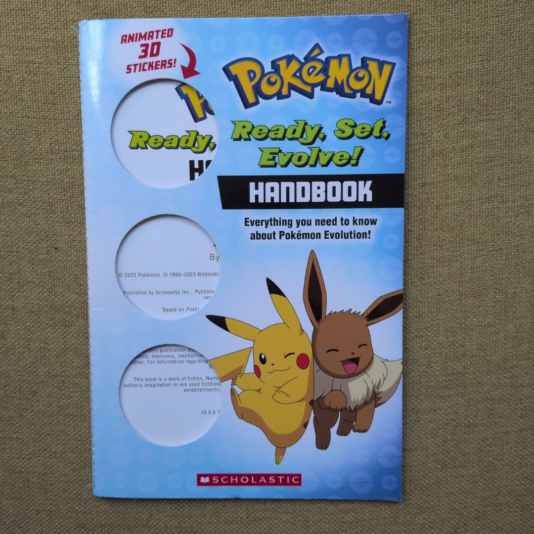 Ready, Set, Evolve! Handbook: with 3D Stickers (Pokémon) (Media Tie-In)