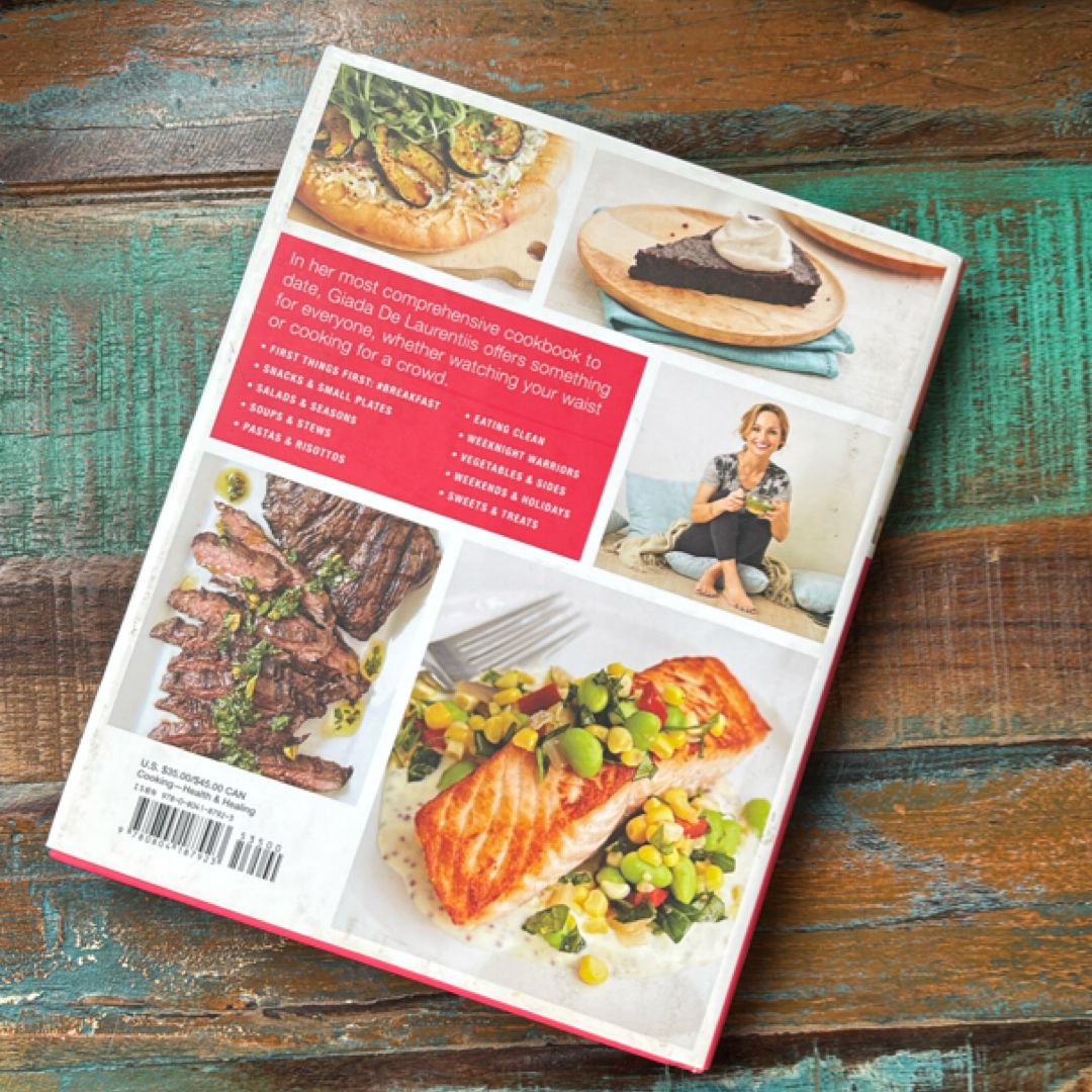 4 BOOKS: Happy Cooking; Giada’s Feel Good Food; Giada’s Kitchen; Giada’s Family Dinners