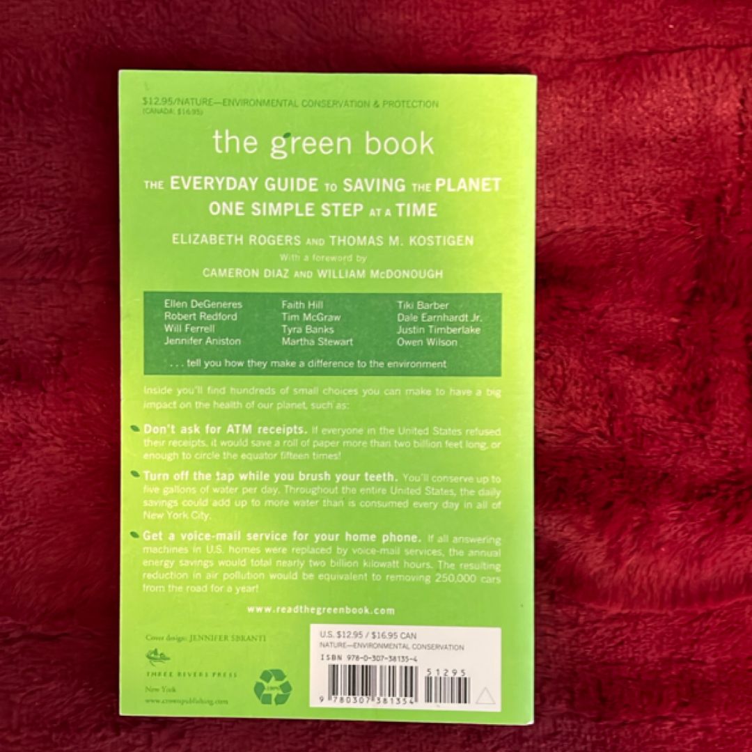 The Green Book by Elizabeth Rogers, Thomas M. Kostigen, Cameron Diaz ...