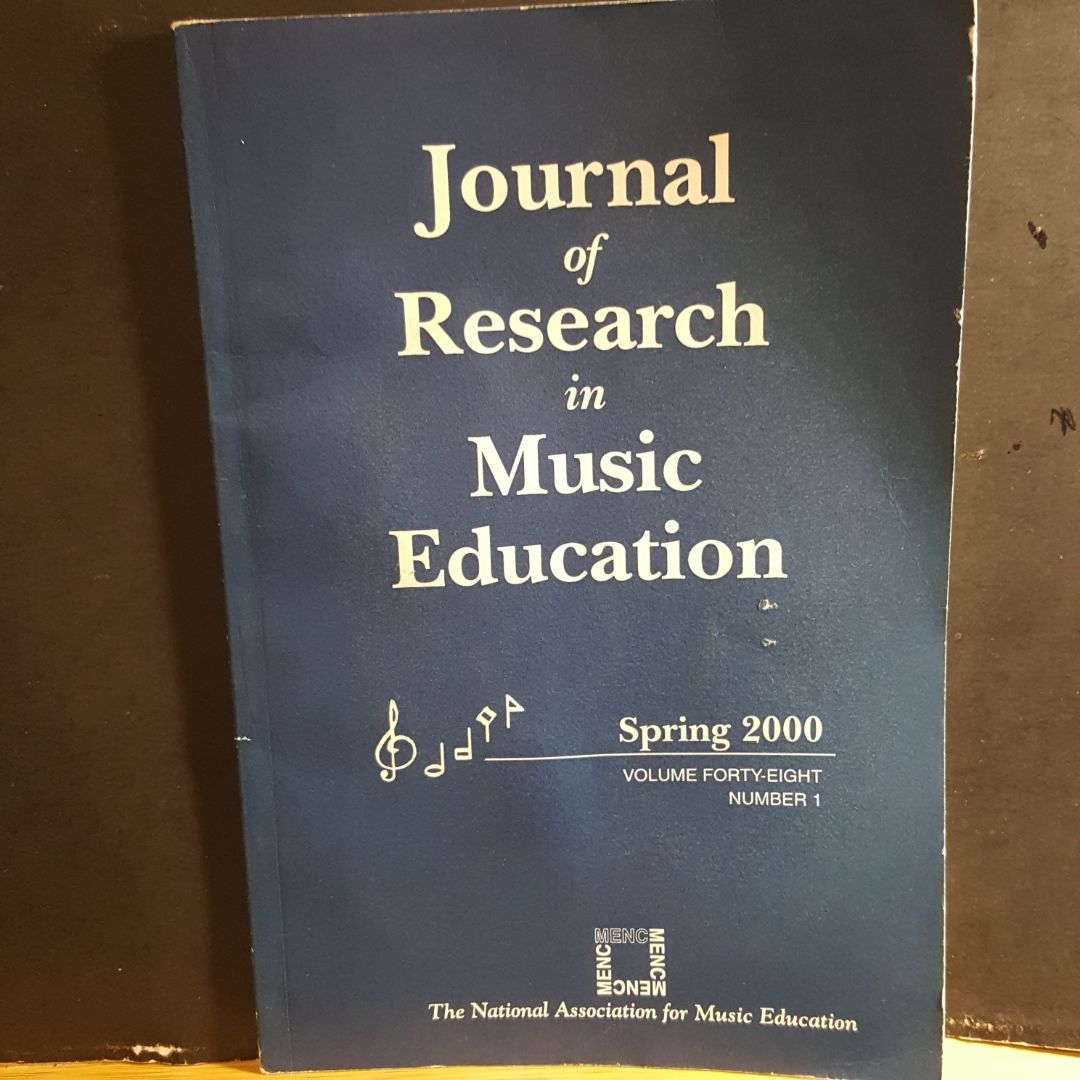 Journal of research in music education spring 2000  F701